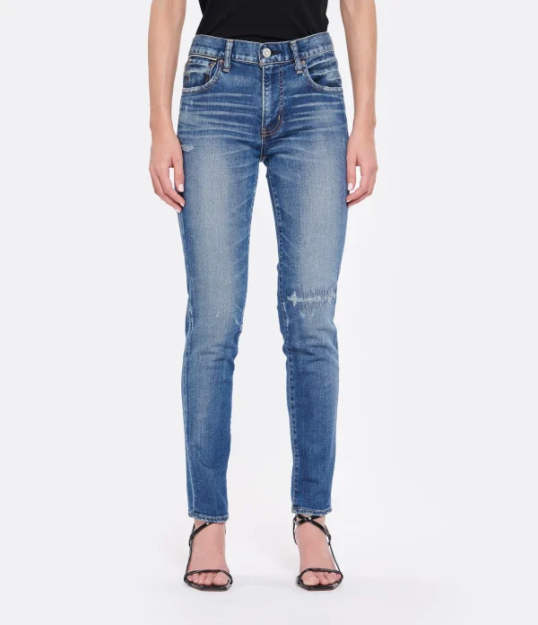 MOUSSY VINTAGE Jean MV Edgerton Skinny-L Denim Bleu Foncé luxe soldes 5