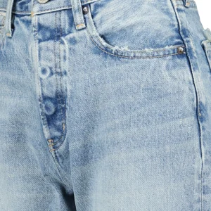 à prix très bas MOUSSY VINTAGE Jean MV Brighton Wide Straight Denim Bleu Clair 11