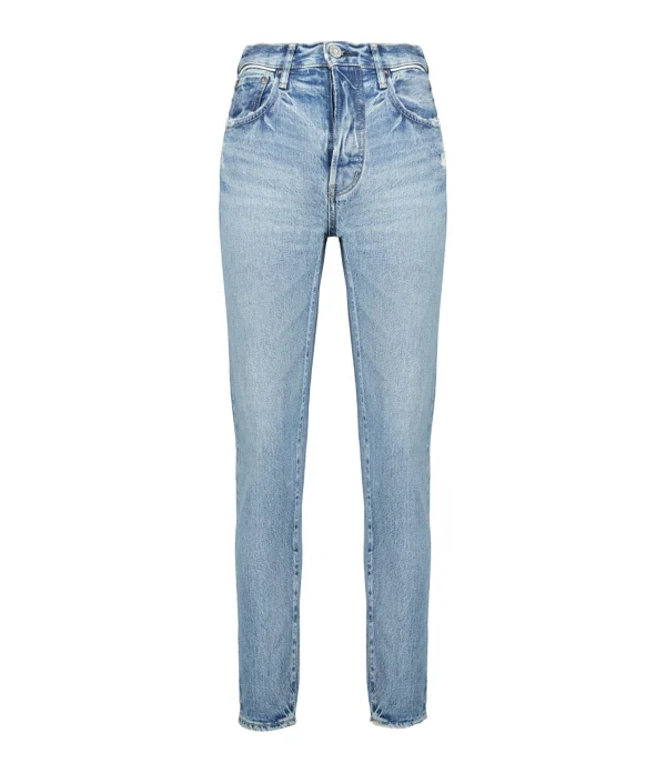 MOUSSY VINTAGE Jean MV Browncroft Tapered Denim Bleu Délavé soldes 1