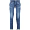 MOUSSY VINTAGE Jean Mv Angla Tapered Mid Denim Bleu Foncé économies garanties 19