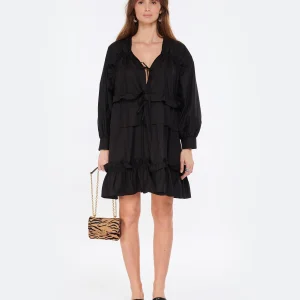 site en ligne MSGM Robe Coton Noir 10