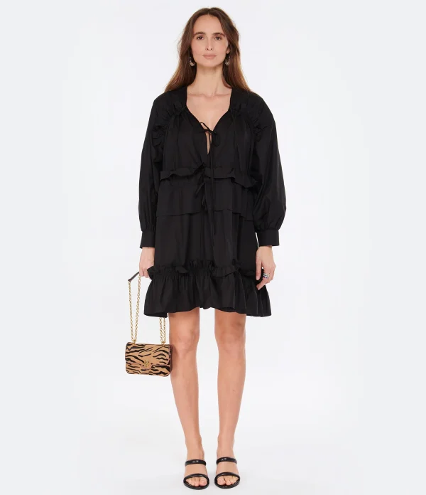 site en ligne MSGM Robe Coton Noir 4