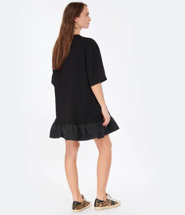 MSGM Robe Coton Noir De Qualité 5