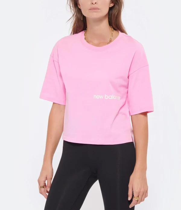 New Balance Tee-shirt NB Essentials Graphic Coton Orbit Pink achetez 4