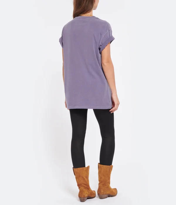 marques de renommée NEWTONE Tee-shirt Trucker Nevada Coton Violet Grape 5