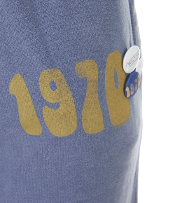 vente pas cher NEWTONE Jogging Jogger 1970 Coton Bleu Denim 3