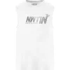 fashioniable NEWTONE Tee-shirt Biker Official Coton Dirty White 22