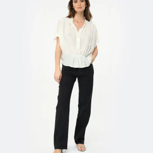 shopping pas cher NILI LOTAN Pantalon Smith Coton Charbon 11