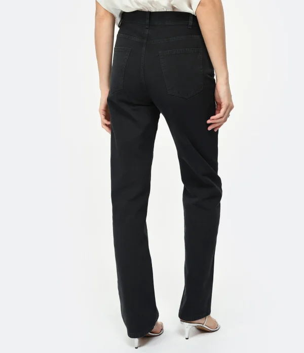 shopping pas cher NILI LOTAN Pantalon Smith Coton Charbon 6