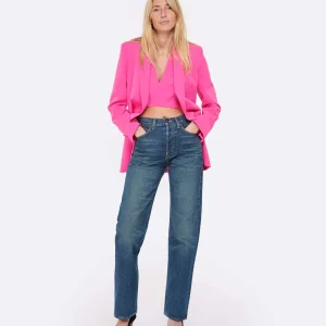 NILI LOTAN Jean Smith Coton Bleu magasin pas cher 11