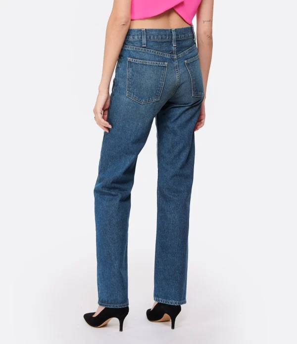 NILI LOTAN Jean Smith Coton Bleu magasin pas cher 6