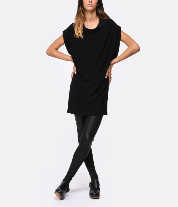 pas cher marque Norma Kamali Robe All In One Noir 7