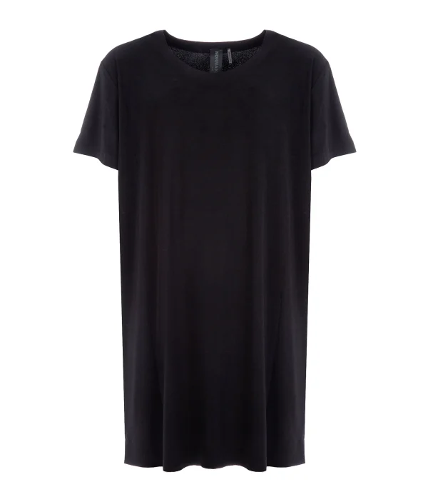 Norma Kamali Robe Tee-shirt Noir france 1