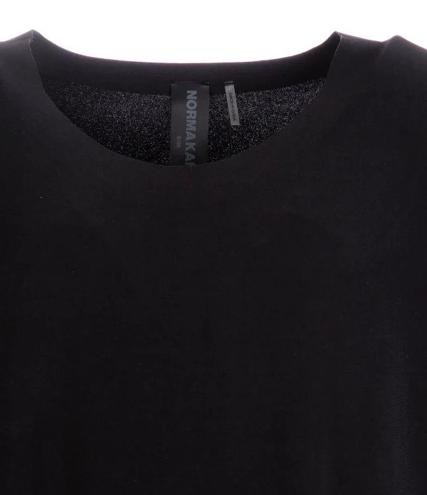 Norma Kamali Robe Tee-shirt Noir france 3