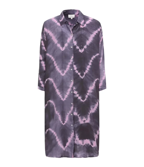 NOUS Robe Florence Zig Zag Violet bas prix 1