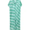 NOUS Kaftan Palma Diagonal Rayures Vert meilleur cadeau 14