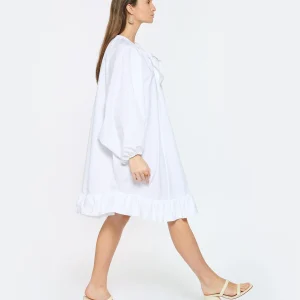 boutique en france PATOU Robe Froufrou Coton Blanc 18