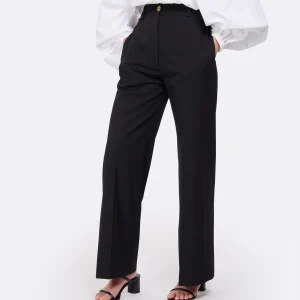 PATOU Pantalon Iconic Laine Noir Top ventes 18