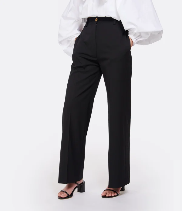 PATOU Pantalon Iconic Laine Noir Top ventes 6