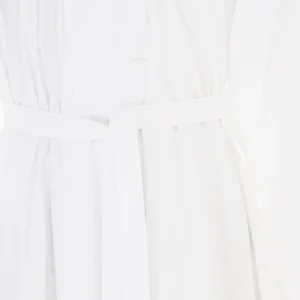 PATOU Robe Longue Painter Coton Blanc achat pas cher 11