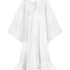 PATOU Robe Froufrou Coton Blanc Prestation Et Rapide 11