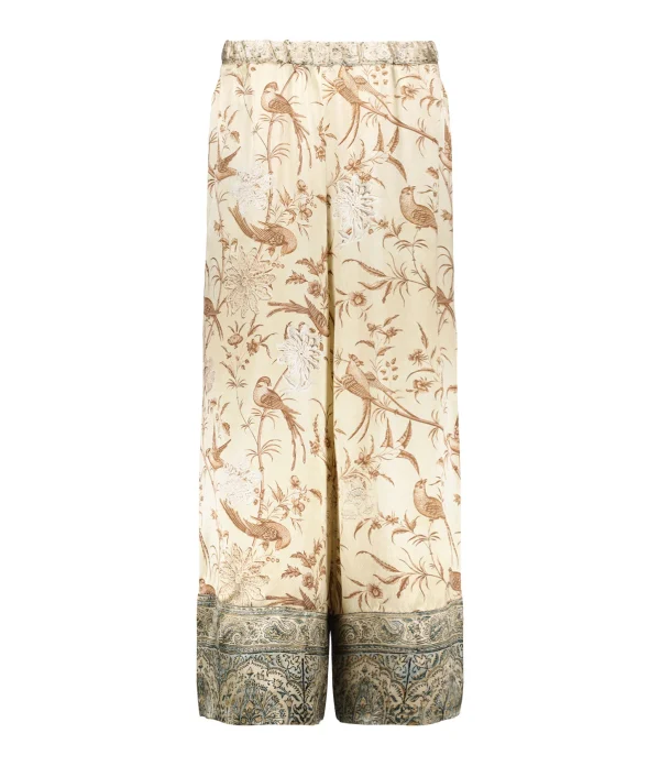 Boutique officielle PIERRE-LOUIS MASCIA Pantalon Kamut Soie Beige 1