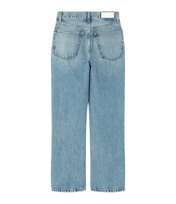 RE/DONE Jean 90s Crop Low Slung Denim Bleu Les achats en ligne 3