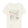 marque moins cher RE/DONE Tee-shirt London Coton Blanc Vintage 8