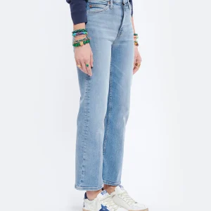 RE/DONE Jean 70s Crop Boot Denim Bleu Délavé prix abordable 13