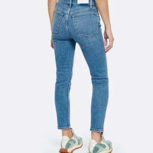 RE/DONE Jean 90s High Rise Ankle Crop Denim Bleu Dernières Nouveautés 16