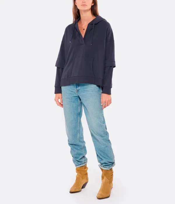 RE/DONE Jean 90s Crop Low Slung Denim Bleu Les achats en ligne 8