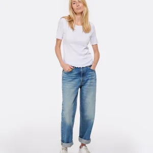 mode pas cher RE/DONE Jean 90S Low Slung Coton Bleu Vintage Pearl 13