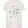 Top ventes RE/DONE Tee-shirt Rome Coton Blanc Vintage 17