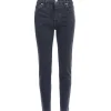 RE/DONE Jean 90s High Rise Ankle Crop Denim Noir meilleure qualité 26