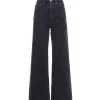 à prix imbattables RE/DONE Jean 70s Ultra High Rise Wide Leg Denim Noir 17