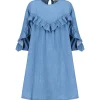 Roseanna Robe Coton Bleu Achat 7