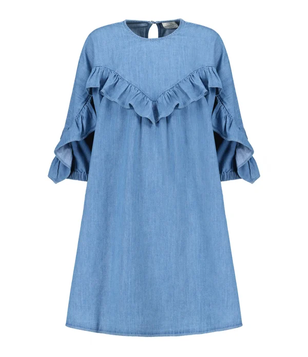 Roseanna Robe Coton Bleu REMISE 1