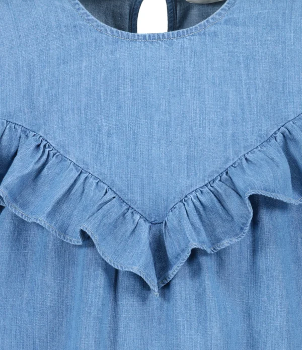 Roseanna Robe Coton Bleu Achat 3