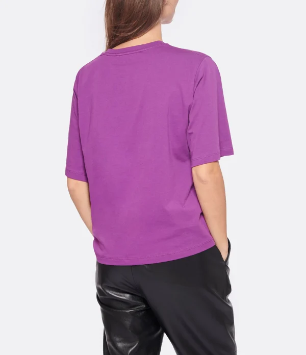 soldes ROTATE Tee-shirt Lips Coton Raisin, Capsule Sunday 5