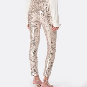 ROTATE Leggings Jean Sequin Argenté Achat 18