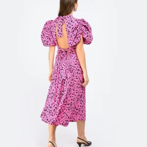 ROTATE Robe Bouffante Jacquard Rose vente en ligne pas cher 12