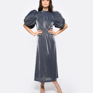 ROTATE Robe Bouffante Bleu Nuit boutique pas cher 10