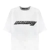 a Prix Discount ROTATE Tee-shirt Logo Coton Blanc, Capsule Sunday 16