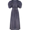 ROTATE Robe Bouffante Bleu Nuit boutique pas cher 16