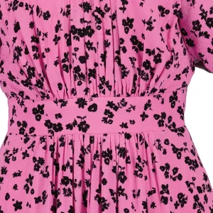 ROTATE Robe Bouffante Jacquard Rose vente en ligne pas cher 8