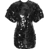 boutiqued pas cher ROTATE Robe Mini Jasy Sequin Argenté 16