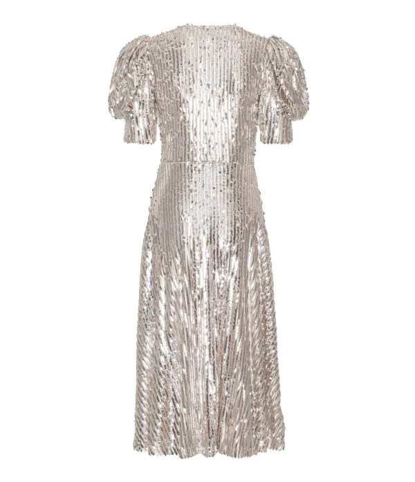 mode tendance ROTATE Robe Sierina Sequin Argenté 3