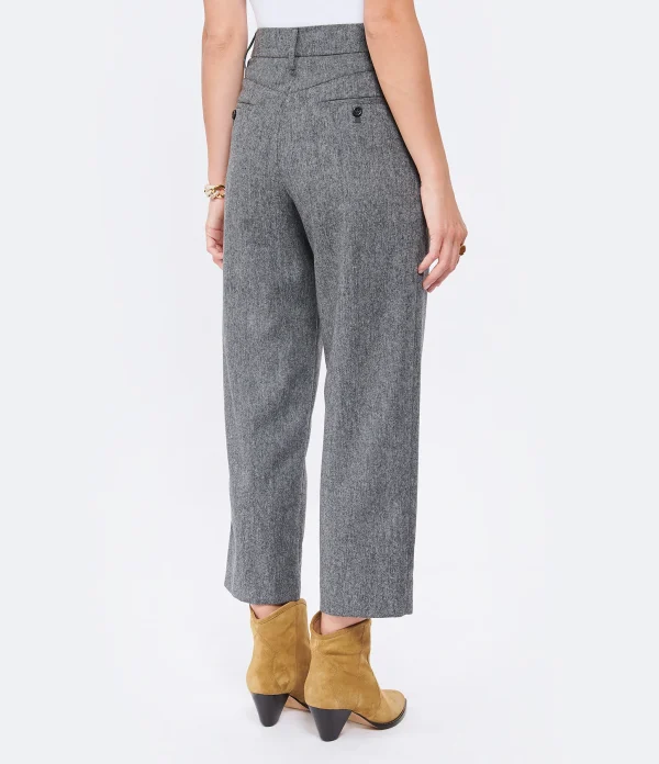 comparez les prix See By Chloé Pantalon Laine Gris 6