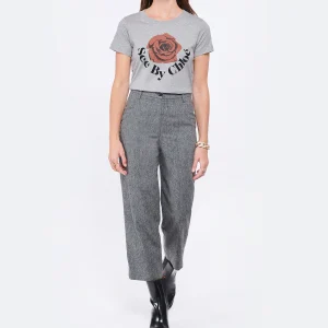 comparez les prix See By Chloé Pantalon Laine Gris 19