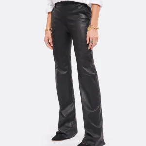 STOULS Pantalon Oswald Agneau Plongé Light Noir en vente 18